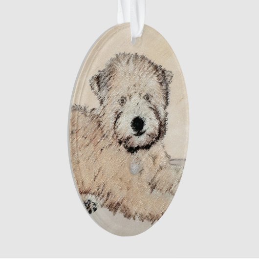 Zachte gecoate Wheaten Terrier schilderij Originel Ornament (voorkant)