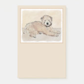 Zachte gecoate Wheaten Terrier schilderij Originel Post-it® Notes (Voorkant)