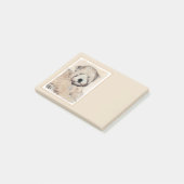 Zachte gecoate Wheaten Terrier schilderij Originel Post-it® Notes (Schuin)