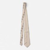 Zachte gecoate Wheaten Terrier schilderij Originel Stropdas (Achterkant)