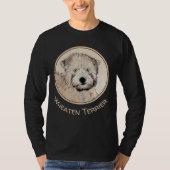 Zachte gecoate Wheaten Terrier schilderij Originel T-shirt (Voorkant)