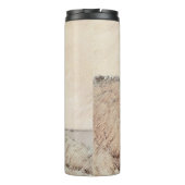 Zachte gecoate Wheaten Terrier schilderij Originel Thermosbeker (Achterkant)