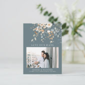 Zachte gedempte aardse toon bloemenfoto Sla de dat Briefkaart (Staand voorkant)