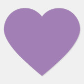 Zachte Gedempte Lavendel Cute Hart Sticker (Voorkant)