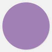Zachte Gedempte Lavendelronde Sticker (Voorkant)