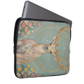 Zachte geest: een pastelhert laptop sleeve (Voorkant Rechts)
