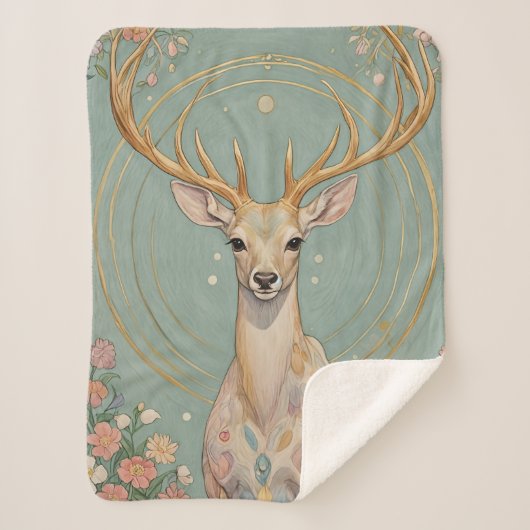Zachte geest: een pastelhert sherpa deken (Voorkant)