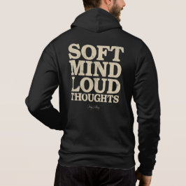 Zachte Geest Harde Gedachten Minimalistische Vinta Hoodie