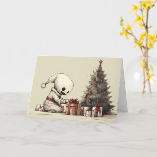 Zachte geest van Kerstmis Kaart (Gele Bloem)