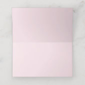 Zachte Gekleurde Fijne Ivoren Blush Bloemen Huweli Plaatskaartje (Binnenkant ongevouwen)