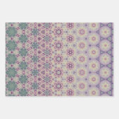 Zachte gekleurde geometrische patronen met gemutee inpakpapier vel (Voorkant 3)