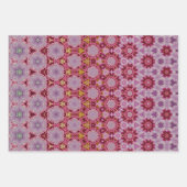 Zachte gekleurde geometrische patronen met gemutee inpakpapier vel (Voorkant 2)