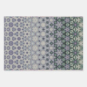 Zachte gekleurde geometrische patronen met gemutee inpakpapier vel (Voorkant)