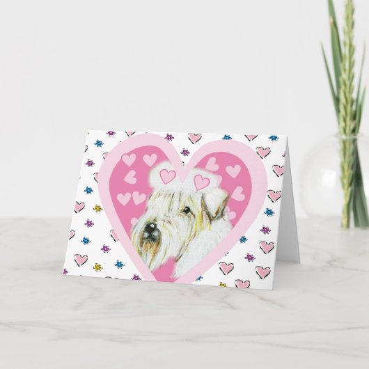 Zachte gekleurde wielrenner feestdagen kaart (Voorkant)