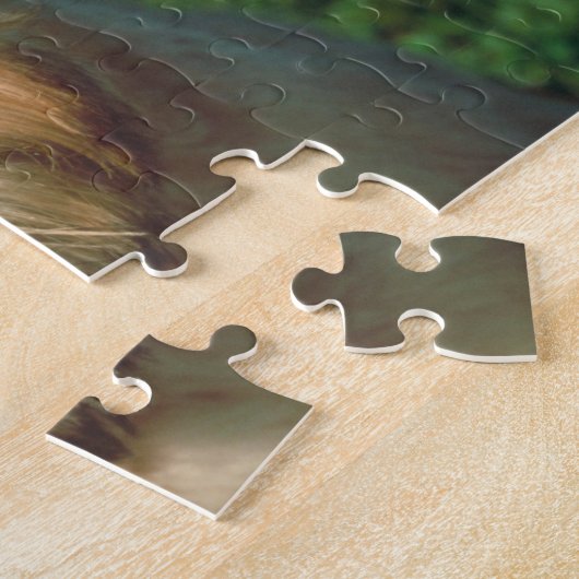 Zachte gekleurde wieltjes Terrier Dog Puzzle Legpuzzel (Zijkant)