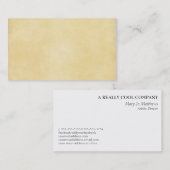 Zachte gele achtergrond visitekaartje (Voorkant / Achterkant)