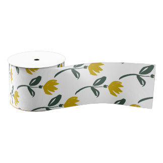 Zachte gele bloemen lint