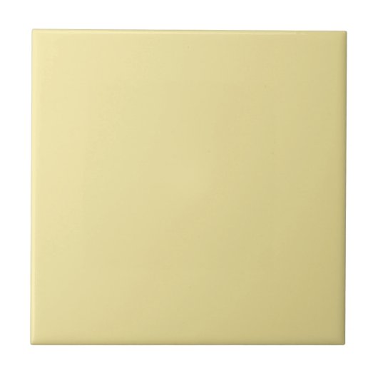 Zachte Gele Effen Kleur Tegeltje (Voorkant)