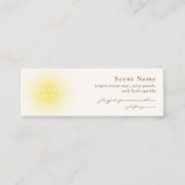 Zachte Gele Parfum Geur Sample Mini Tester Card Visitekaartje (Voorkant)
