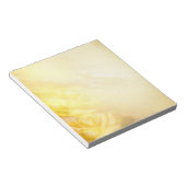 Zachte gele roos notitieblok (Schuin)