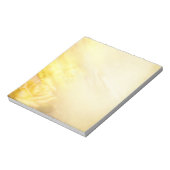 Zachte gele roos notitieblok (Linkerzijde)