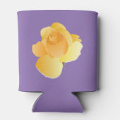 Zachte gele roos & Paarse Koelbox Blikjeskoeler (Achterkant)