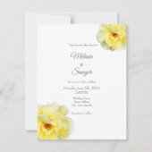 Zachte gele roze kaart (Voorkant)