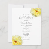 Zachte gele roze kaart (Voorkant)