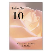 Zachte Gele Rozen Persoonlijk Weddenschap Kaart (Achterkant)