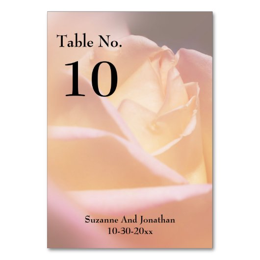 Zachte Gele Rozen Persoonlijk Weddenschap Kaart (Achterkant)