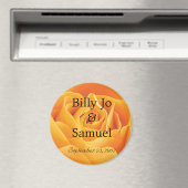 Zachte Gele Rozen Persoonlijk Weddenschap Magneet (Insitu (Vaatwasser))