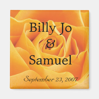 Zachte Gele Rozen Persoonlijk Weddenschap Magneet