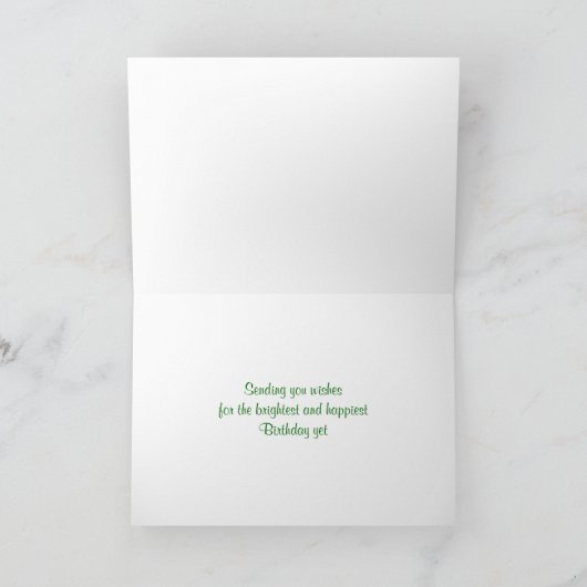 Zachte Gele Rozenbloem Aangepaste verjaardag Kaart (Binnen)