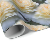 Zachte gele rozenfluitpatroon Natuur    Cadeaupapier (Rol Hoek)