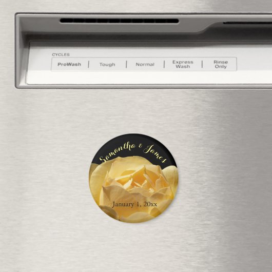 Zachte Gele Rozenroodbruin Magneet (Insitu (Vaatwasser))