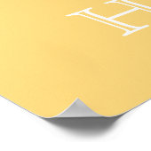 Zachte gele vlinderbloemigen Virtueel Poster (Hoek)