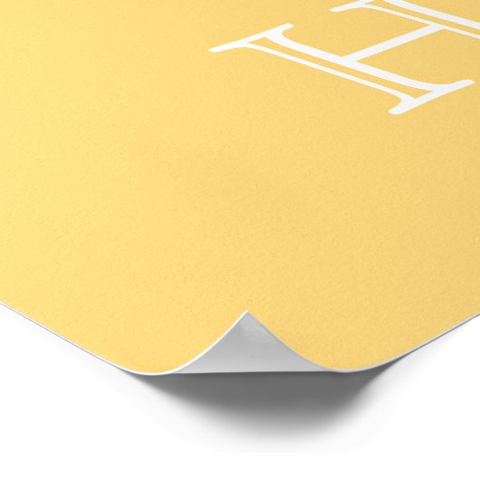 Zachte gele vlinderbloemigen Virtueel Poster (Hoek)