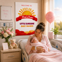 Zachte Gele Zon Babykamer Muur Visueel