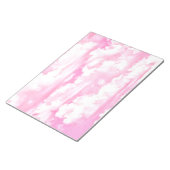 Zachte Gelukkige Roze Wolken Decor Notitieblok (Schuin)