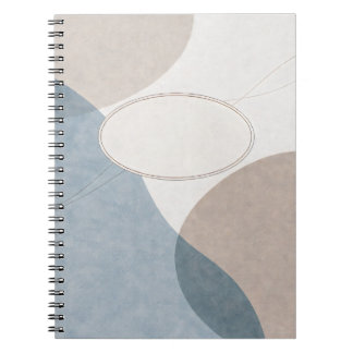 Zachte Geometrie — Aanpasbaar Minimalistisch Dagbo Notitieboek