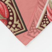 Zachte geometrie fleece deken (Hoek)