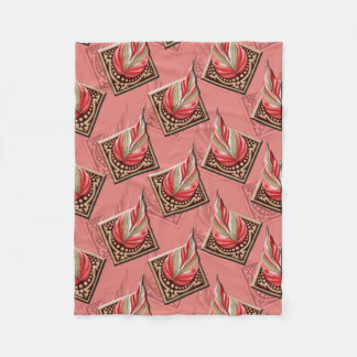 Zachte geometrie fleece deken
