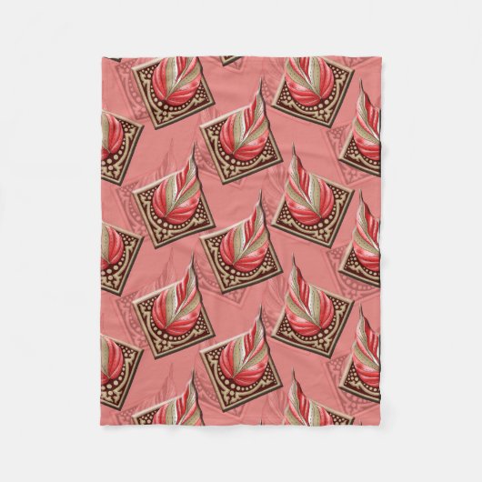 Zachte geometrie fleece deken (Voorkant)