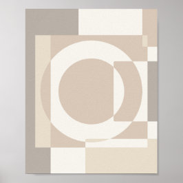 Zachte Geometrische Blokken – Eenvoudig en Strak Poster