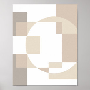 Zachte Geometrische Blokken – Eenvoudig en Strak Poster