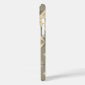 Zachte geometrische iPhone16 Hoesje - Naadloze Pat (Achterkant / Links)