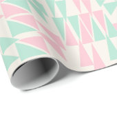 zachte geometrische pastel cadeaupapier (Rol Hoek)