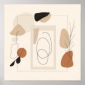 Zachte Geometrische Reverie Poster (Voorkant)