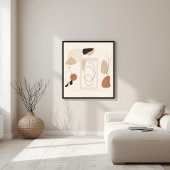 Zachte Geometrische Reverie Poster