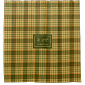 Zachte Geruite Gordijn Aangepaste Naam Herfst Aand (Voorkant)